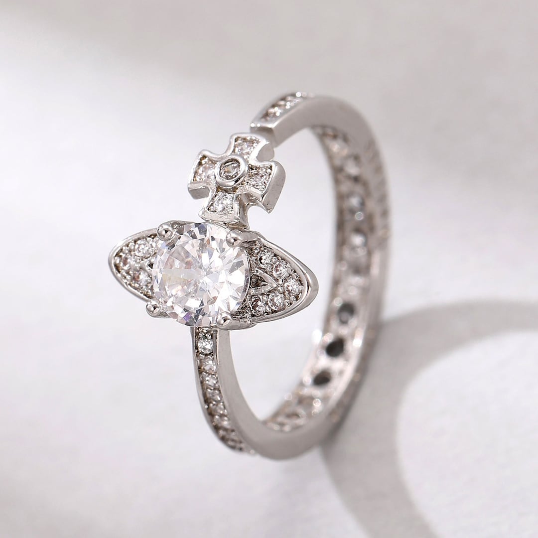 Vivienne Westwood Ringscross Saturn Ringsilver Etsy