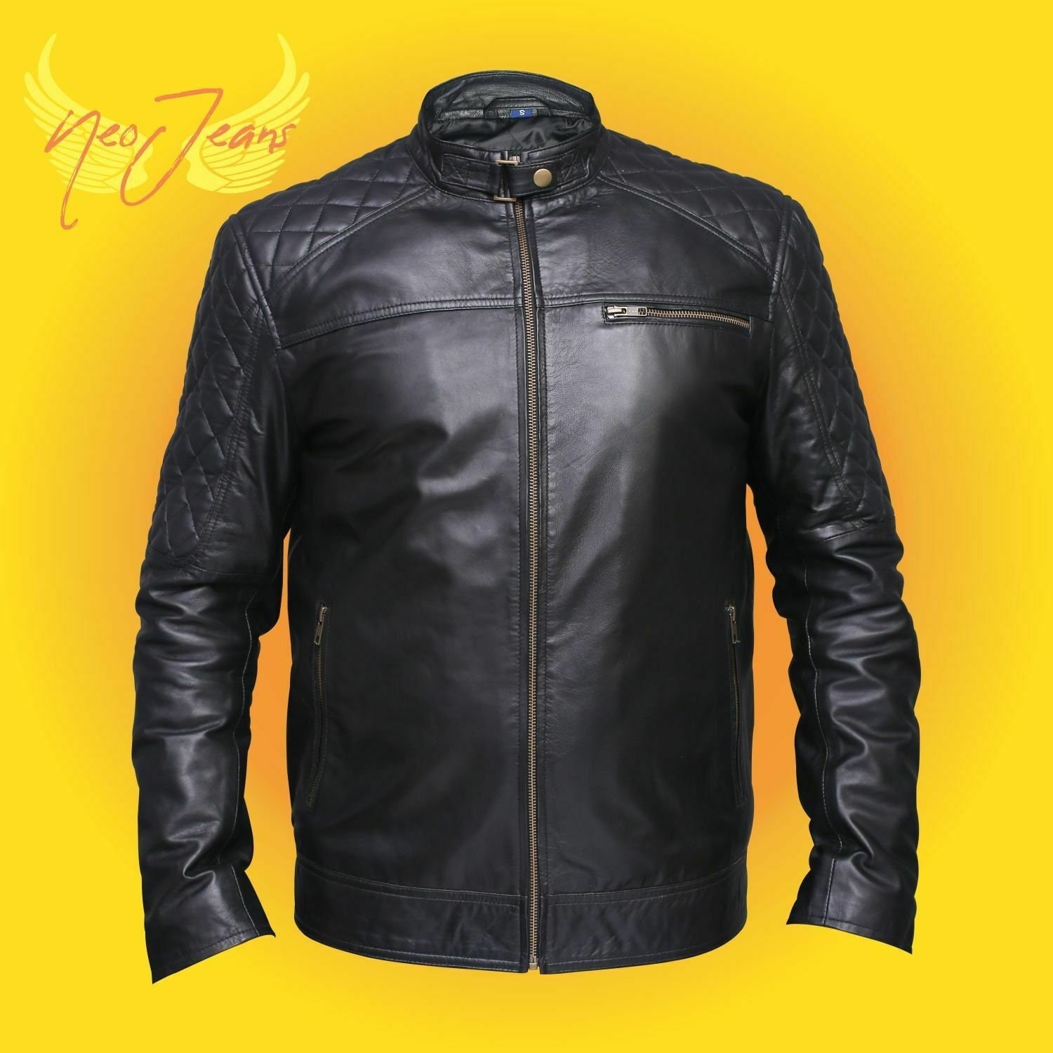 Neo Brand New Original Sheep Leather Motorcycle Cafe Racer
