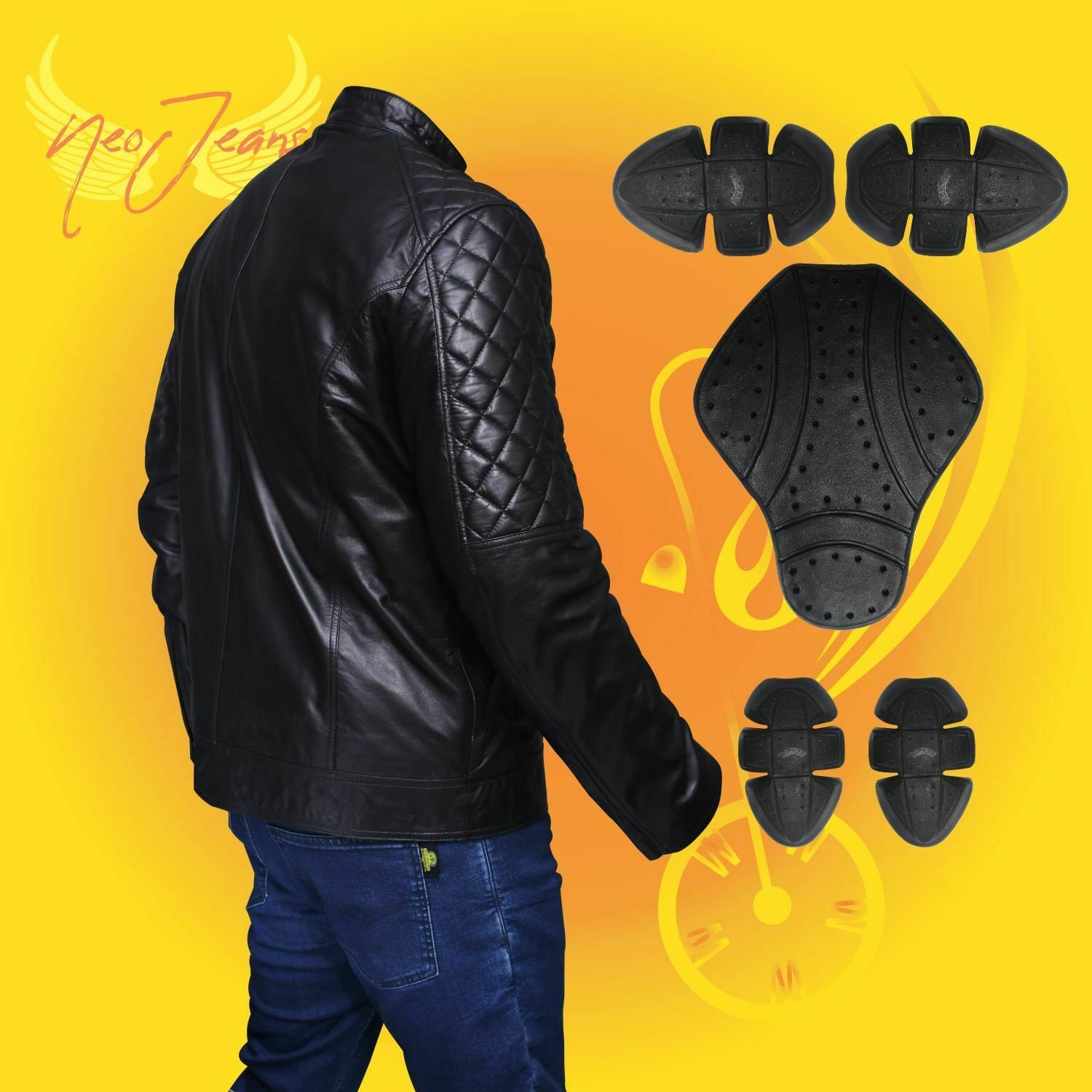 Neo Brand New Original Sheep Leather Motorcycle Cafe Racer