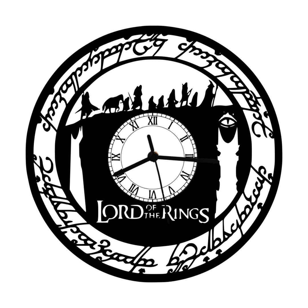 Herr Der Ringe Vinyl Uhr Etsy