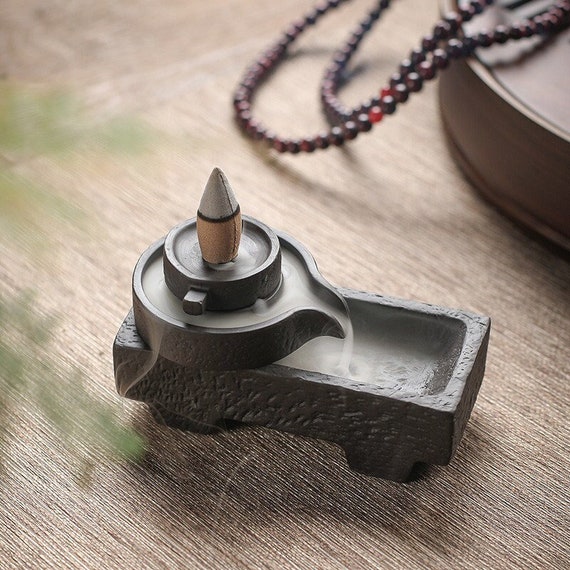 Inverted Reverse Flow Incense Burner Ornament for Tea Ceremony Etsy