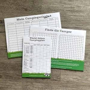 Camper Game Set | Game Block | Camping | Camping Games | Camping Gift | Camper Gift | Camping Game Set