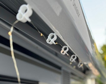 Awning hooks I piping strip hooks I piping rail hooks I piping hooks I hangers I camping I camper I motorhome I caravan