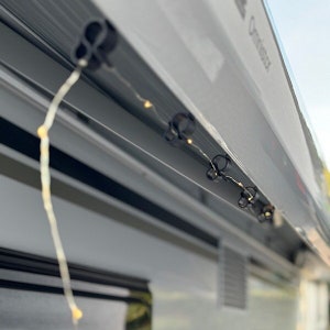 Awning hooks I piping strip hooks I piping rail hooks I piping hooks I hangers I camping I camper I motorhome I caravan