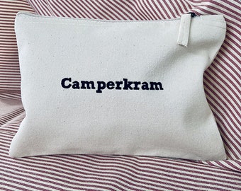 Stofftasche "Camperkram" | Kosmetiktasche | Camping | Camper | Kulturtasche