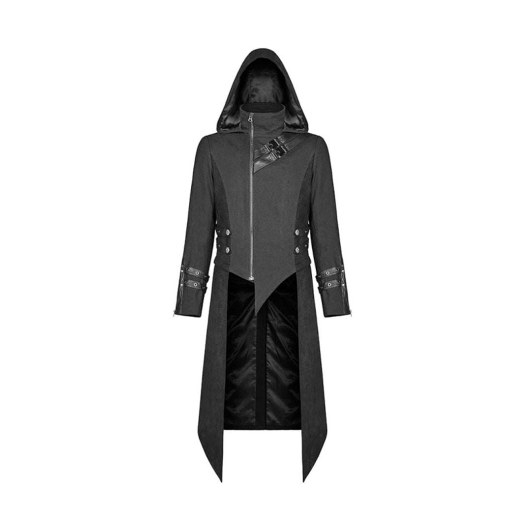 Mens Gothic Steampunk Long Coat, Coat for Mens, Men's Black Gothic ...