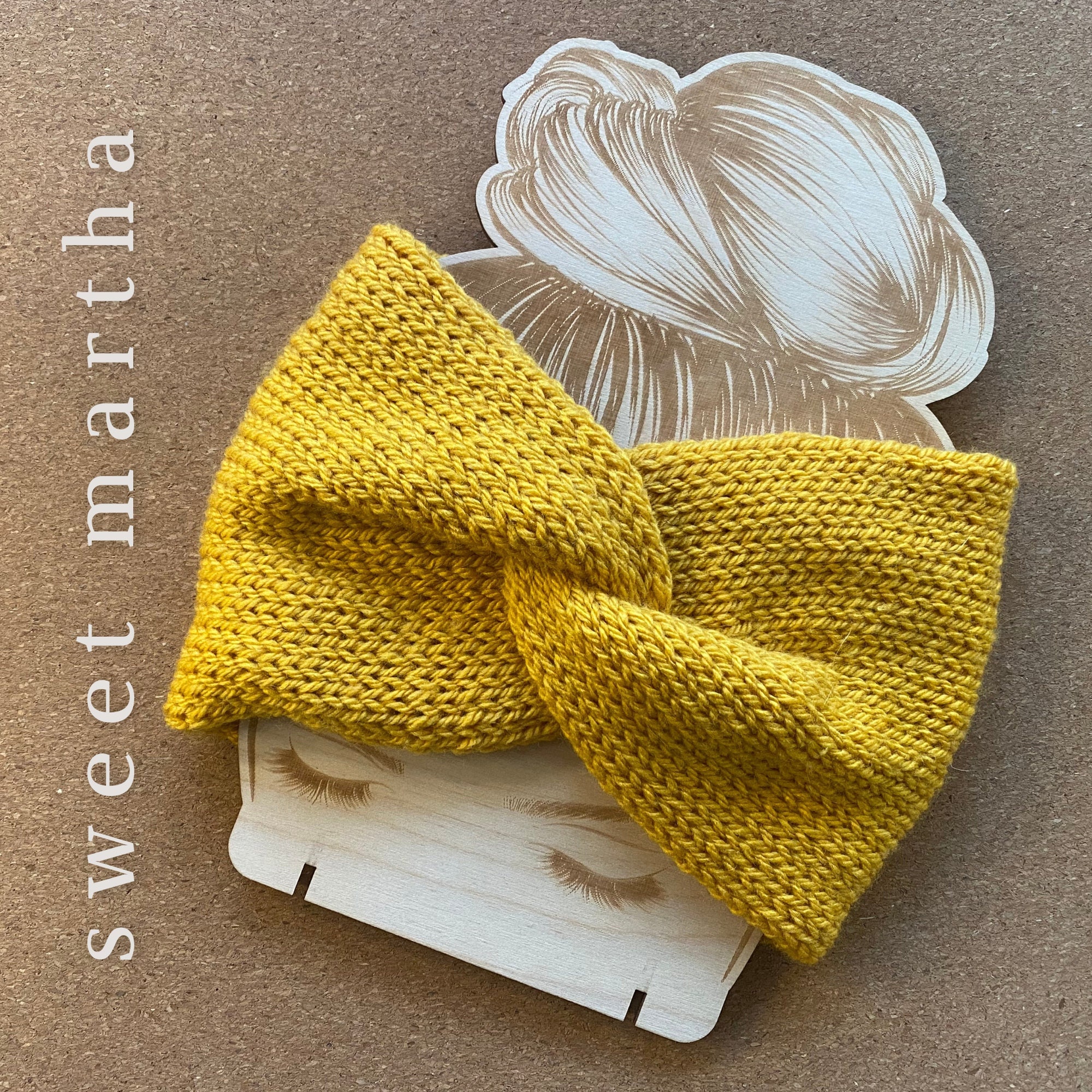 EARWARMER / Ear Warmer / Earmuffs THE BURBAGE Handmade in solid colour yarn in 11 landscape shades