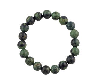 Real Kambaba Jasper Healing Stone Bracelet Round Beads Gemstone 8mm