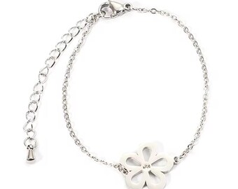 Lucky Clove Stainless Steel Bracelet Ladies Women's