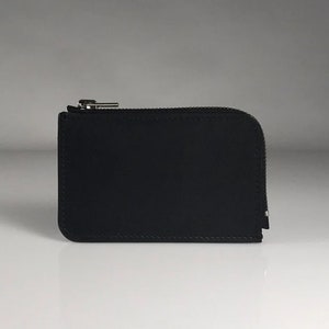 Small Leather Zip Wallet, Slim Leather Wallet, Card Wallet