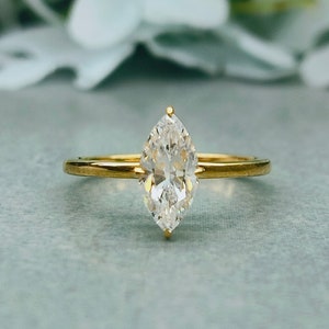 1ct Solitaire Engagement Ring/ Evergreen Wedding Ring/ 1ct Simulant Diamond CZ Sterling Silver Ring/ Anniversary gift Ring / Daily wear Ring