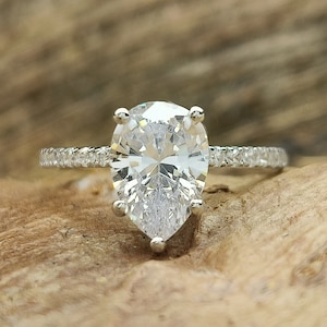 Fake pear shaped ring online