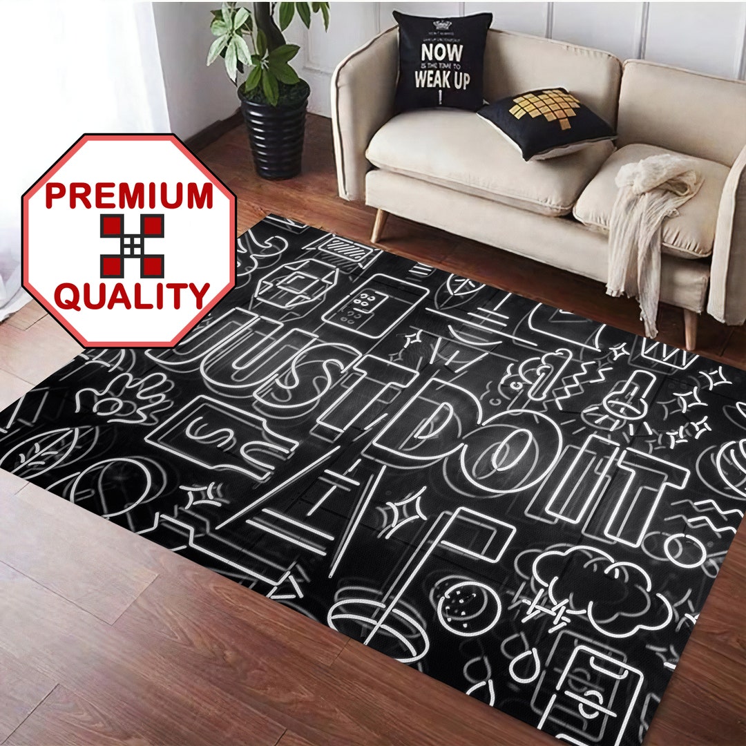 Sneaker Print Shoe Rug Hype Beast Rug Sneakerhead Rug Etsy