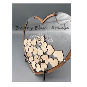 Heartfelt Wishes: Unique Heart-Shaped Wedding Guest Book for Cherishing Memories