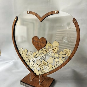 Custom wedding heart,Cherished wishes heart,Heart-shaped wishes,Wedding guestbook alternative,Unique gift, svg,PDF, digital download