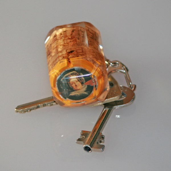 Keychain Veuve Clicquot Champagne Upcyling