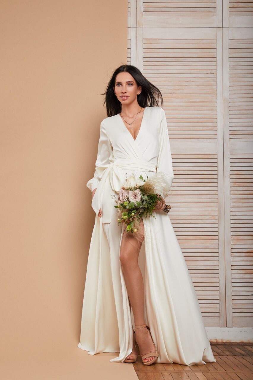Cream Wedding Dress Etsy UK