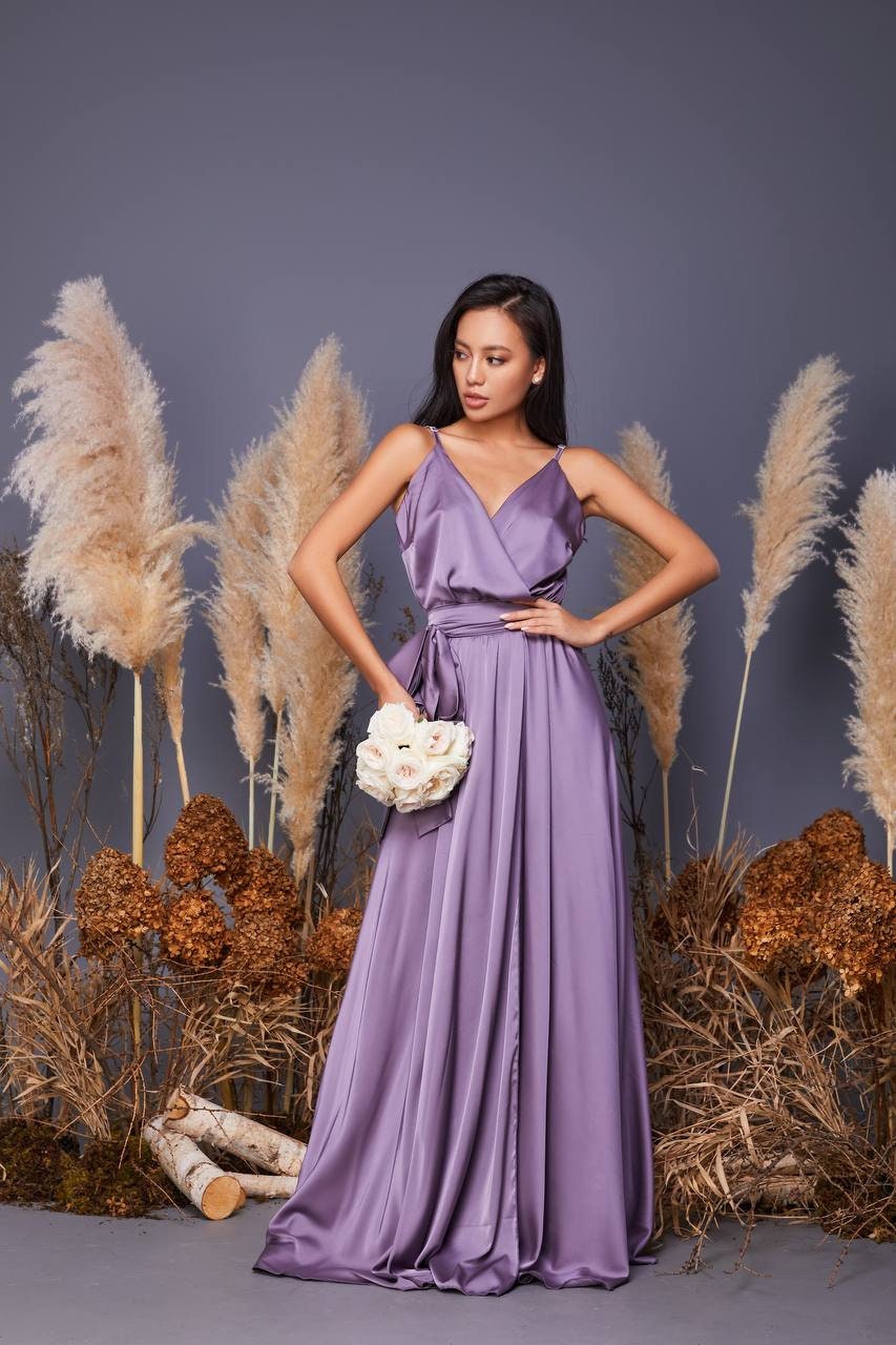 Mauve long dress - Etsy.de