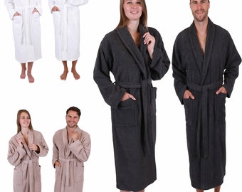 Betz terry bathrobe with shawl collar for men and women Berlin 100% cotton sauna bathrobe - long bathrobe - sauna robe