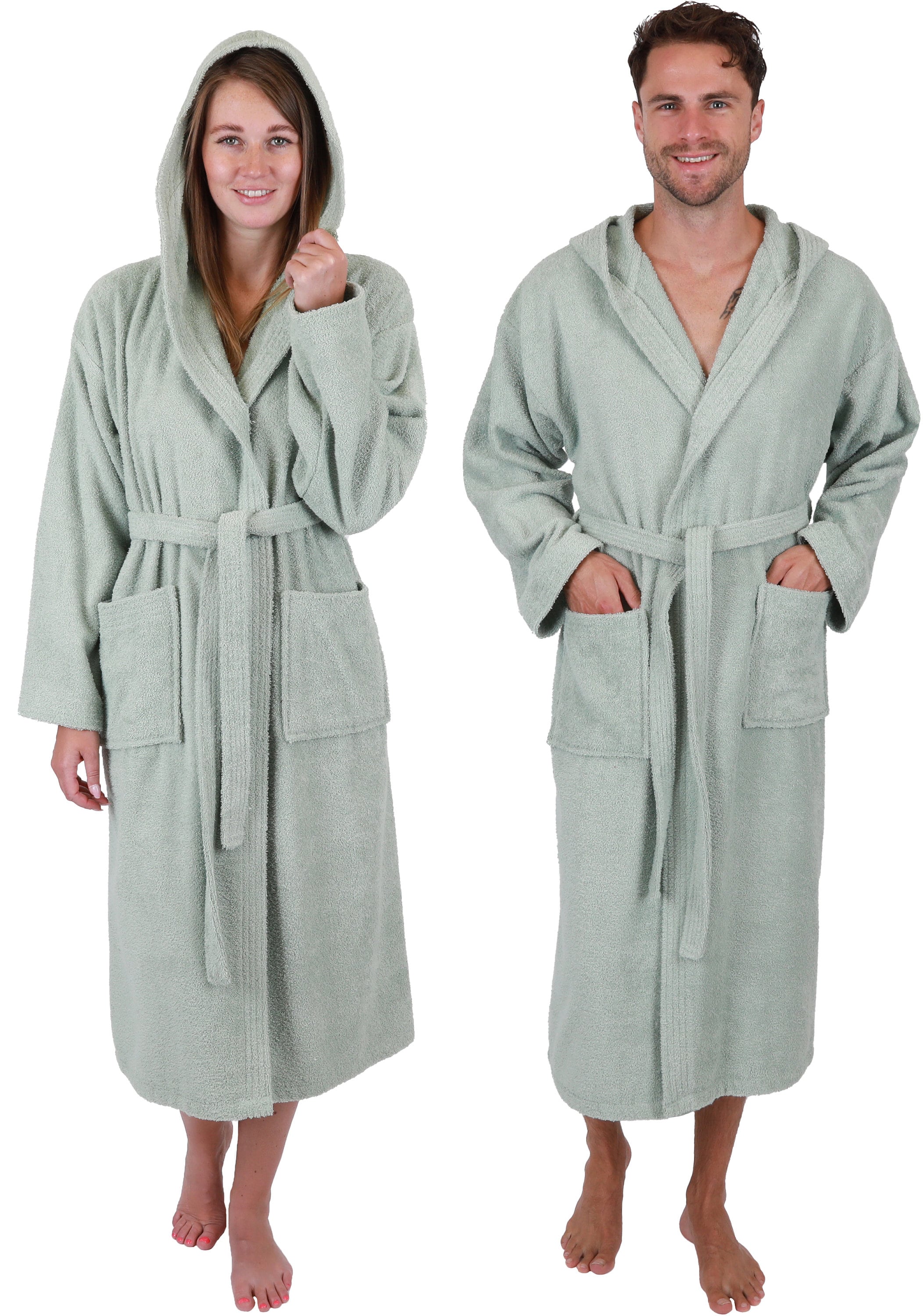 Betz Bathrobe Terry Cloth With Hood for Men and Women Berlin 100% Cotton Sauna Bathrobe Long ...