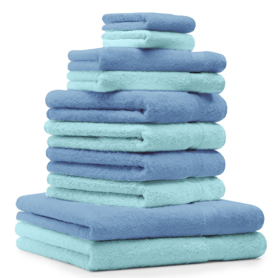Betz Set 6 Asciugamani Premium 100% Cotone 50x100 Cm, Morbidi E Lavabili In Lavatrice