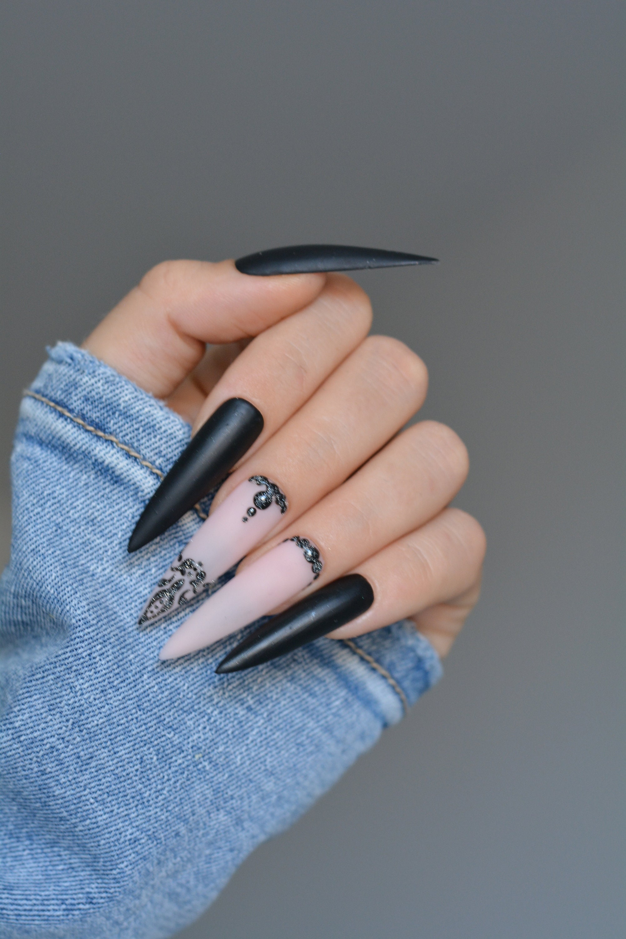 Witch Stiletto Nails - Etsy Denmark Witch Stiletto Nails - Etsy Denmark