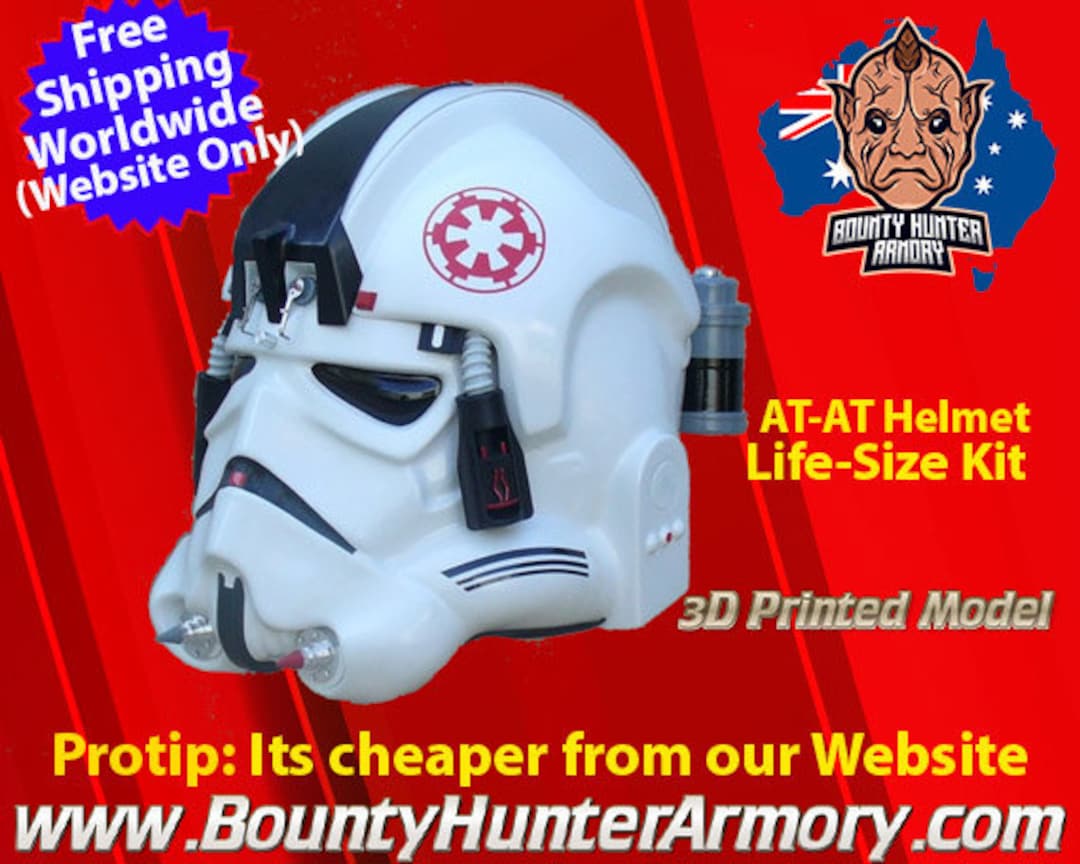 Painted ATAT Pilot Helmet Cosplay Star Wars Helmet Kit Etsy
