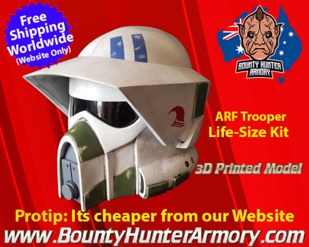Clone ARF Trooper Helmet Cosplay Star Wars Helmet Kit Full Etsy