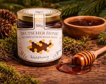 Waldhonig vom Imker | würzig & aromatisch | 100 % deutscher Honig | Geschenkidee