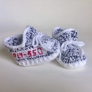 Crochet baby shoes yeezy Clearance
