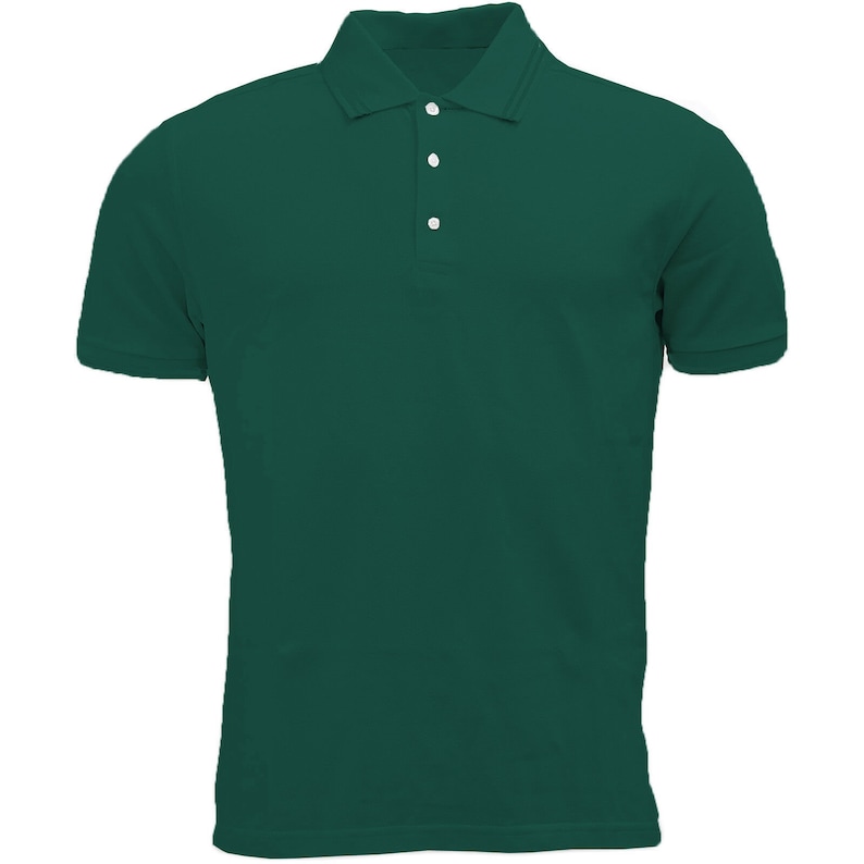 Mens Premium Polo Tees Short Sleeve Regular Fit Shirts Work Casual Plain Pique Top zdjęcie 4