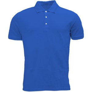 Mens Premium Polo Tees Short Sleeve Regular Fit Shirts Work Casual Plain Pique Top zdjęcie 9