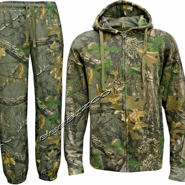 New Real tree Hunting Jungle Fishing Camouflage Camo Suit Hoodie Track Bottom