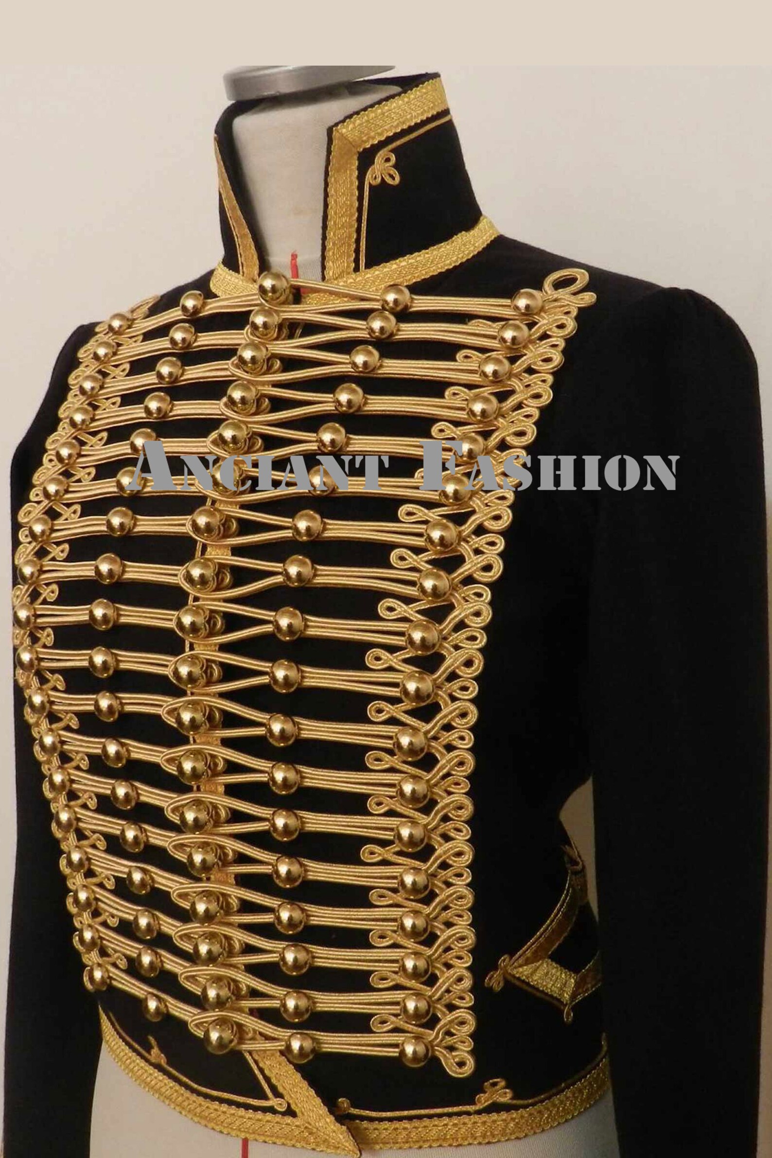 New Men's Black Hussar Dolman and Pelisse for Captain Etsy