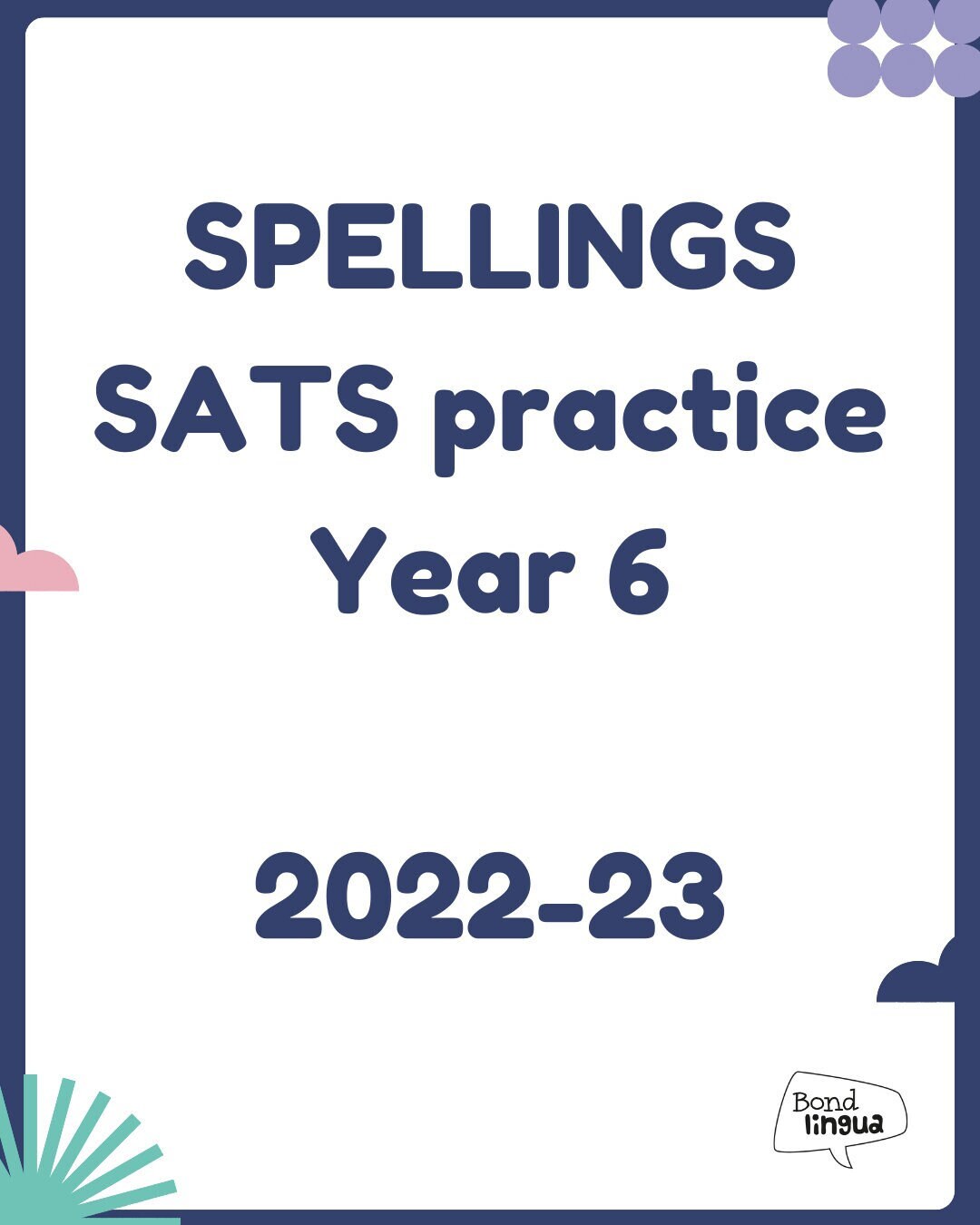 Spelling Practice Year 6 SATS Etsy