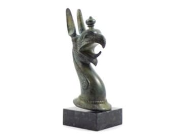 Griffioen, bronzen beeld - oude Griekse mythologie - bronzen handgemaakt standbeeld