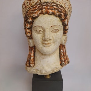 Archaic Smile Kore Statue - Museum-Quality Replica, 510 B.C Greek Sculpture, Acropolis Museum Piece