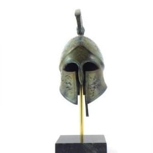 Vintage Bronze Helmet - Handcrafted Antique Warrior Headgear - Unique Medieval Armor Replica