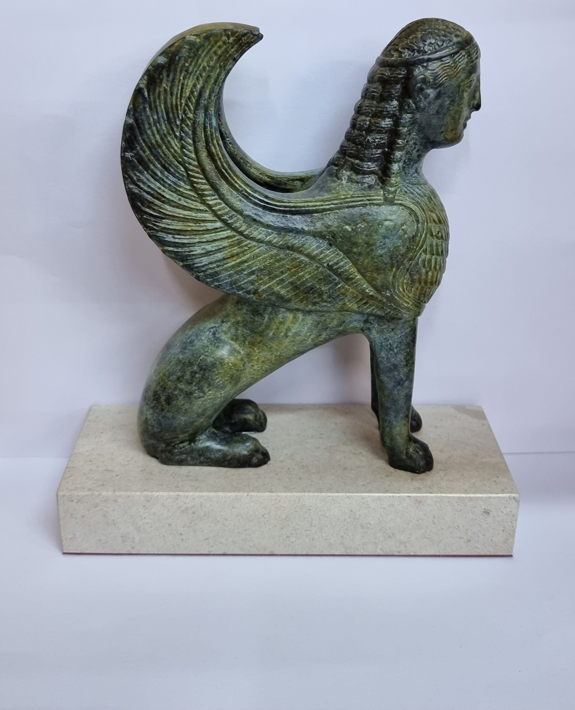 Bronze Sphinx Statue - Ancient Greek Mythical Creature, Handcrafted ...