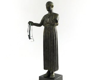 Charioteer Sculpture - Handmade Delphi Heniokhos Replica, Greek Historical Art, Collectible Figurine