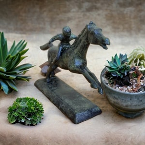 Jockey of Artemision - Hellenistic Period, 150–140 BC - Athens National museum - Reproduction - Pure Bronze Sculpture