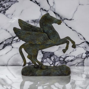 Bronze Pegasus Statuette - Winged Horse Sculpture for Divine Inspiration & Home Decor
