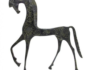 Horse Bronze Sculpture , Gift ideas ,Bronze Horse Art Statue from Ancient Greece, Greek art, Museum Copy