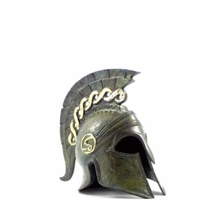 Authentic Spartan Helmet in Solid Bronze - Handcrafted, Museum-Quality, Historical Armor Replica