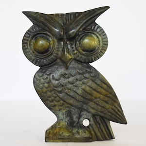 Owl of Wisdom and Intelligence - Small - Symbol of Goddess Athena Minerva - Ancient Greece - Pure Bronze Statue