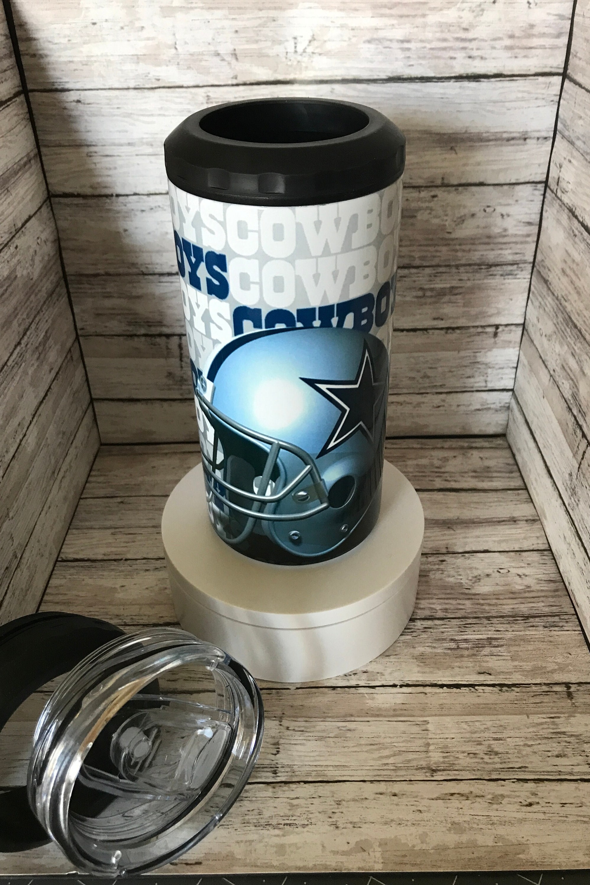 16 Oz 4 in 1 Tumbler/koozie Dallas Cowboys Tumbler, Travel Cup