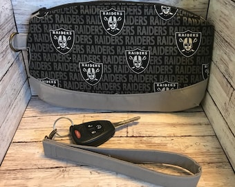 NFL Las Vegas Raiders Wristlet, Wallet, Zippered Clutch, Purse