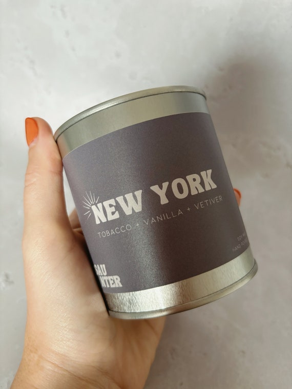 New York | Tobacco, Vanilla + Vetiver | Hand Poured Scented Soy Candle