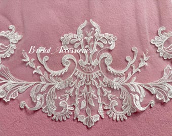Vintage Veil,Elegant Veil,Embroidery Lace Veil,Bridal Veil,1 Tier Veil,Wedding Veil Long,Flower Wedding Veil,Simple Wedding Veil,Chapel Veil