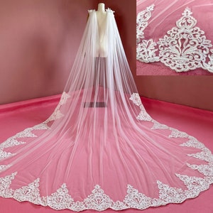 Wedding Lace Tulle Cloak,Bridal Cape Shawl,Women Wedding Dress Cloak,Bridal Cover Up,Cathedral Cape Veil,Ivory Shoulder Veil,Long Shawl